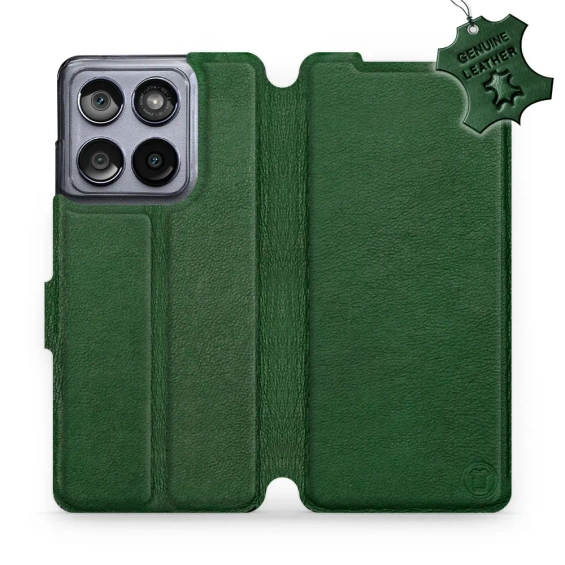 Hülle für Motorola Edge 60 Fusion - Farbe Green Leather