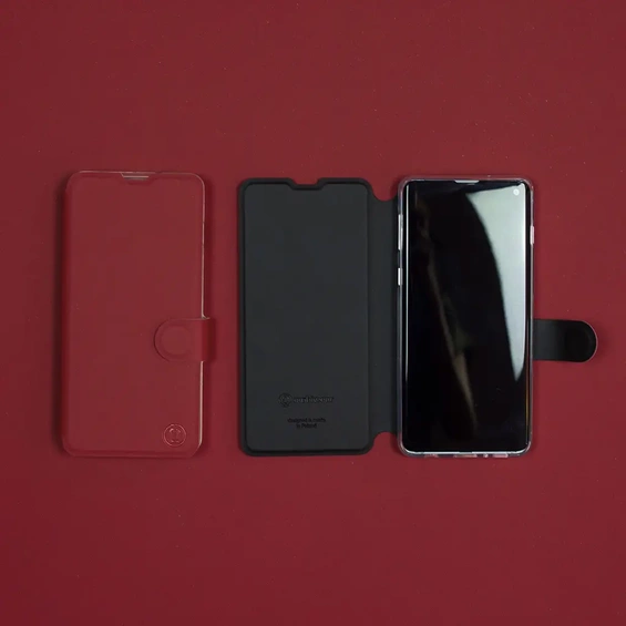 Hülle für OnePlus 15 - Farbe Dunkelrot mit Schwarz