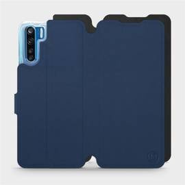 Etui Soft Touch do OPPO A91 - wzór Głęboki granat z czernią