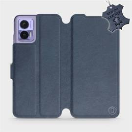 Phone Case Motorola Edge 30 Neo - Design Blue Leather
