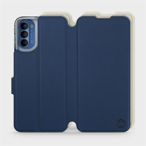 Phone Case Motorola Moto G41 - Design Navy with Platinum