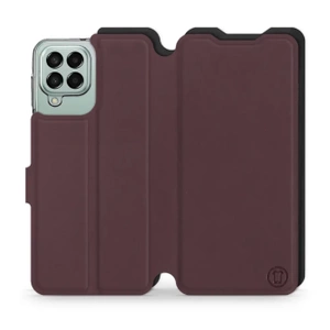 Hülle für Samsung Galaxy M33 5G - Farbe Burgund mit Schwarz