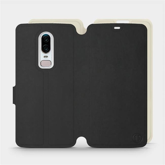 Phone Case OnePlus 6 A6000 - Design Black with Platinum