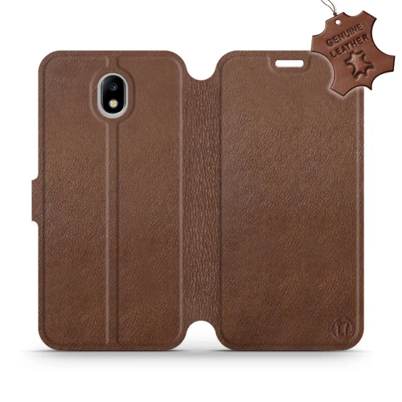 Hülle für Samsung Galaxy J7 2017 - Farbe Brown Leather