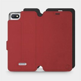 Phone Case Xiaomi Redmi 6A - Design Dark Red with Black