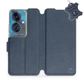 Phone Case OPPO Reno 11F - Design Blue Leather