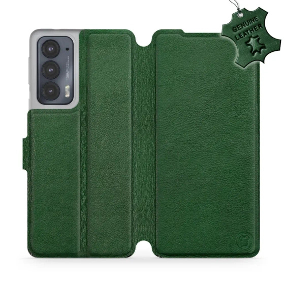 Phone Case Motorola Edge 20 - Design Green Leather