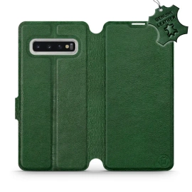 Phone Case Samsung Galaxy S10 - Design Green Leather