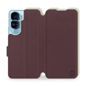 Phone Case Huawei Honor 90 Lite - Design Burgundy with Platinum