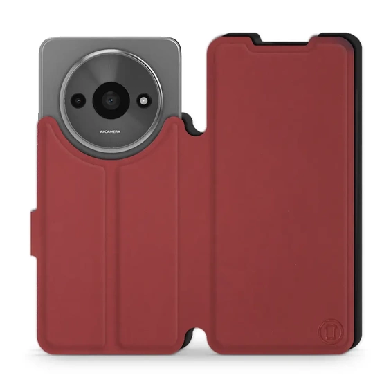 Phone Case Xiaomi Redmi A3 - Design Dark Red with Black