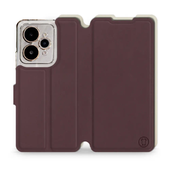 Phone Case Realme 15 5G - Design Burgundy with Platinum