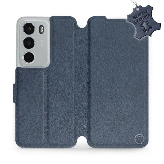 Phone Case Realme C71 - Design Blue Leather