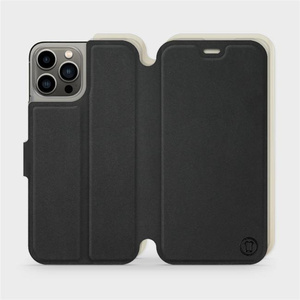 Phone Case Apple iPhone 13 Pro - Design Black with Platinum