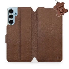 Hülle für Samsung Galaxy M55 5G - Farbe Brown Leather