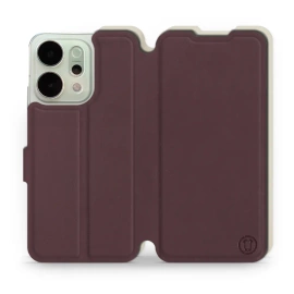 Phone Case OPPO Reno 14 Pro 5G - Design Burgundy with Platinum