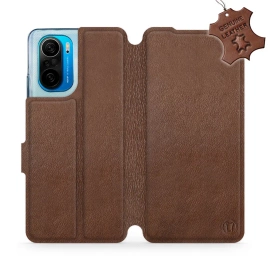 Phone Case Xiaomi POCO F3 - Design Brown Leather