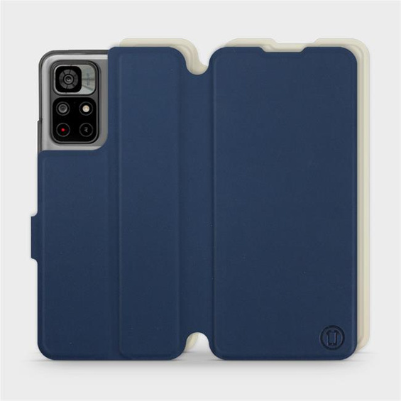 Phone Case Xiaomi Redmi Note 11 - Design Navy with Platinum