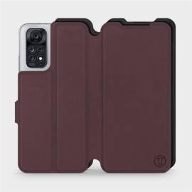 Hülle für Xiaomi Redmi Note 11S - Farbe Burgund mit Schwarz