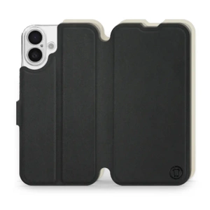 Phone Case Apple iPhone 16 Plus - Design Black with Platinum