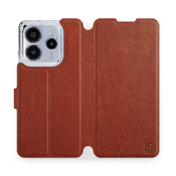 Phone Case Xiaomi Redmi Note 14 4G - Design Brown&Orange