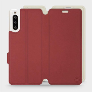 Phone Case Sony Xperia 10 II - Design Dark Red with Platinum