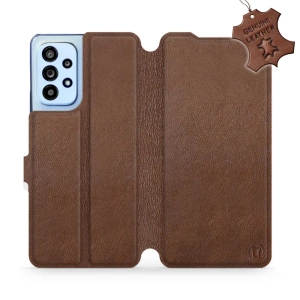 Phone Case Samsung Galaxy A53 5G - Design Brown Leather