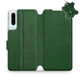 Hülle für Huawei P30 - Farbe Green Leather