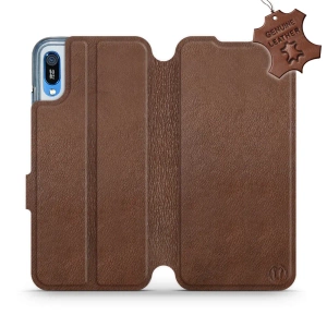 Phone Case Huawei Y6 2019 - Design Brown Leather