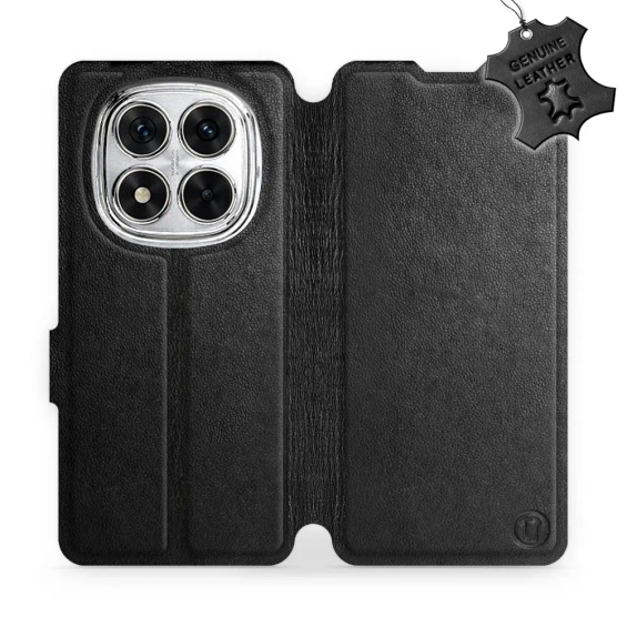 Phone Case Xiaomi Redmi Note 14 Pro 4G - Design Black Leather