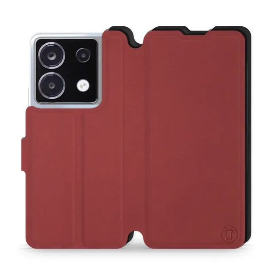 Phone Case Xiaomi POCO X6 - Design Dark Red with Black