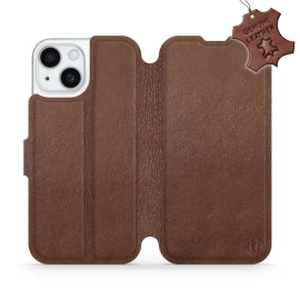 Phone Case Apple iPhone 15 - Design Brown Leather