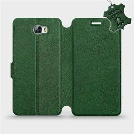 Phone Case Huawei Y6 II Compact - Design Green Leather