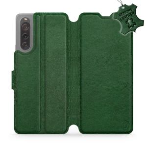 Phone Case Sony Xperia 10 V - Design Green Leather