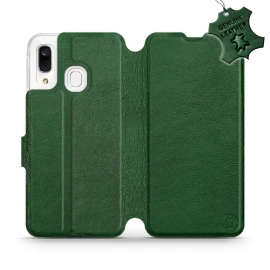 Hülle für Samsung Galaxy A40 - Farbe Green Leather
