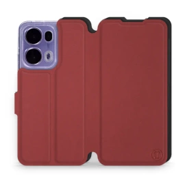 Phone Case OPPO Reno 13 Pro - Design Dark Red with Black