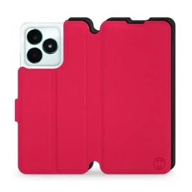 Hülle für Realme C51 - Farbe Rot mit Schwarz