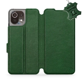 Phone Case Xiaomi Mi 11 Lite - Design Green Leather