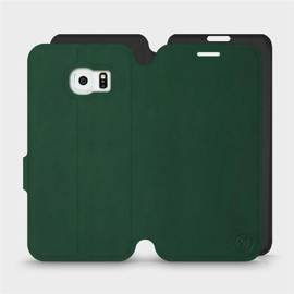 Phone Case Samsung Galaxy S6 Edge - Design Green with Black