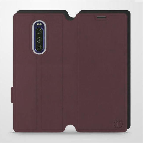 Phone Case Sony Xperia 1 - Design Burgundy with Black