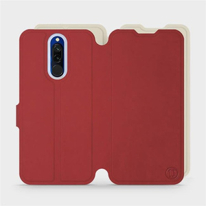 Phone Case Xiaomi Redmi 8 - Design Dark Red with Platinum
