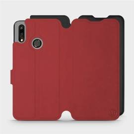 Phone Case Huawei P Smart 2019 - Design Dark Red with Black