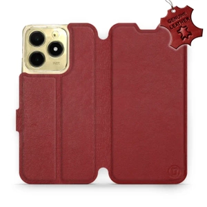 Phone Case Realme C61 - Design Dark Red Leather