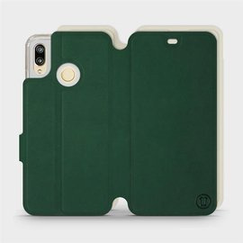 Etui Soft Touch do Huawei P20 Lite - wzór Miejska zieleń z platyną