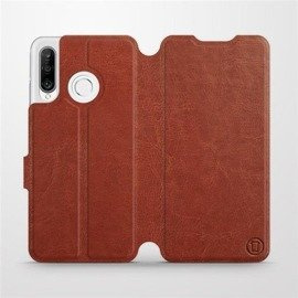Phone Case Huawei P30 Lite - Design Brown&Orange
