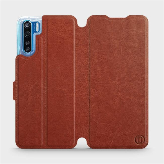 Phone Case OPPO A91 - Design Brown&Gray