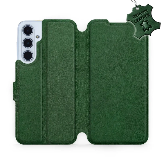 Phone Case Samsung Galaxy M35 5G - Design Green Leather