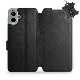 Phone Case Samsung Galaxy A07 - Design Black Leather