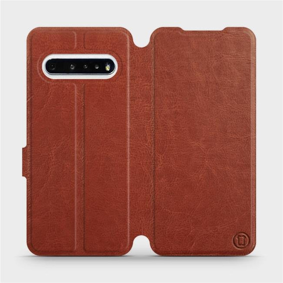 Phone Case LG V60 ThinQ 5G - Design Brown&Gray