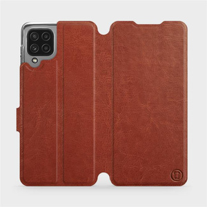 Phone Case Samsung Galaxy M22 - Design Brown&Orange