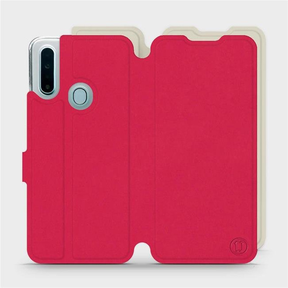 Hülle für OPPO A31 - Farbe Rot mit Platin